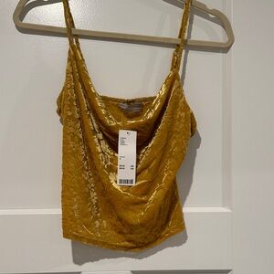 Urban Outfitters Gold Floral Camisole